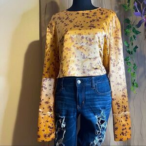 Zara Cropped Blouse Size XL